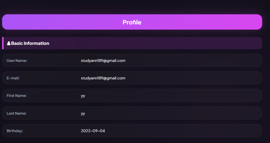 Sign up Step