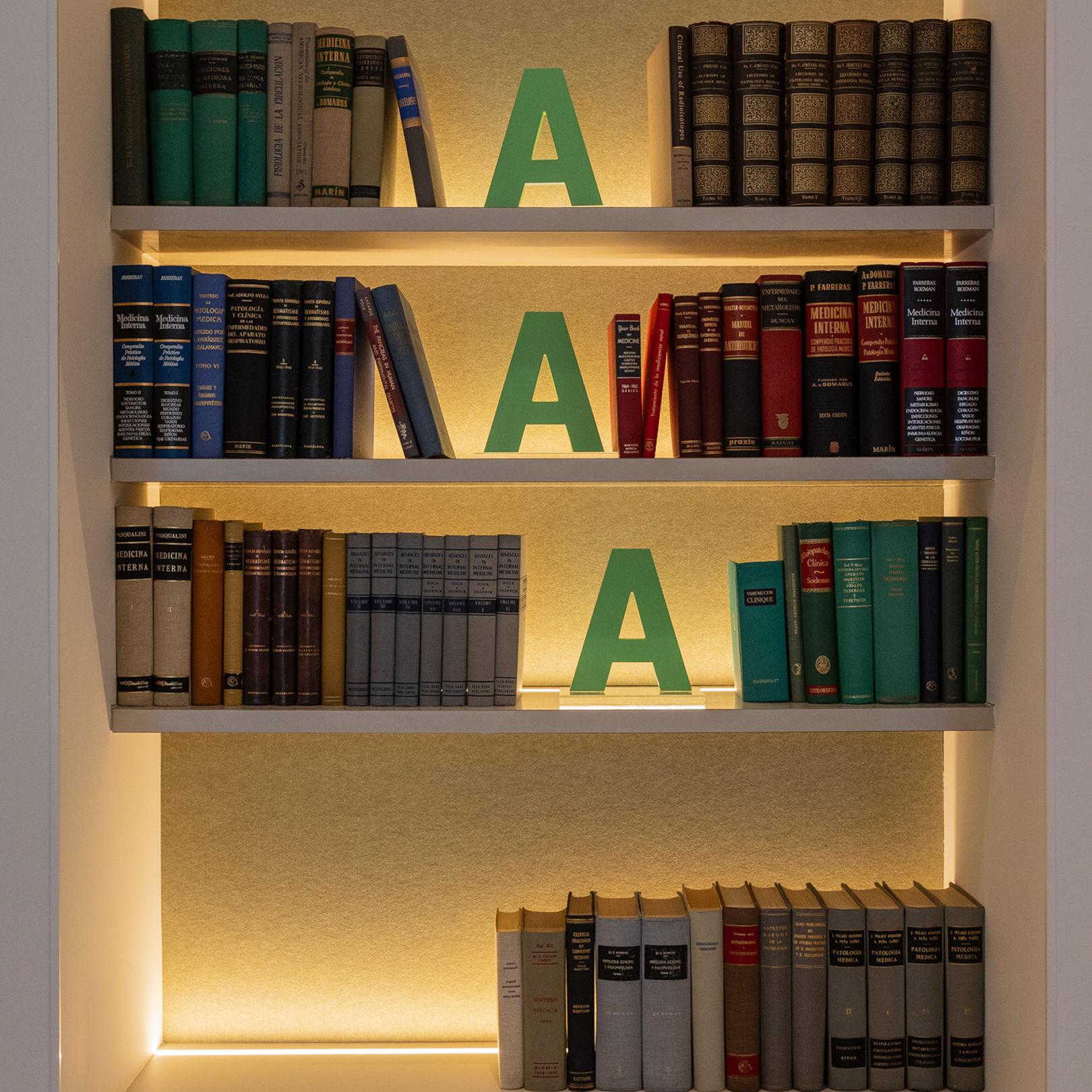 Detail of specialized hygienic light fixtures