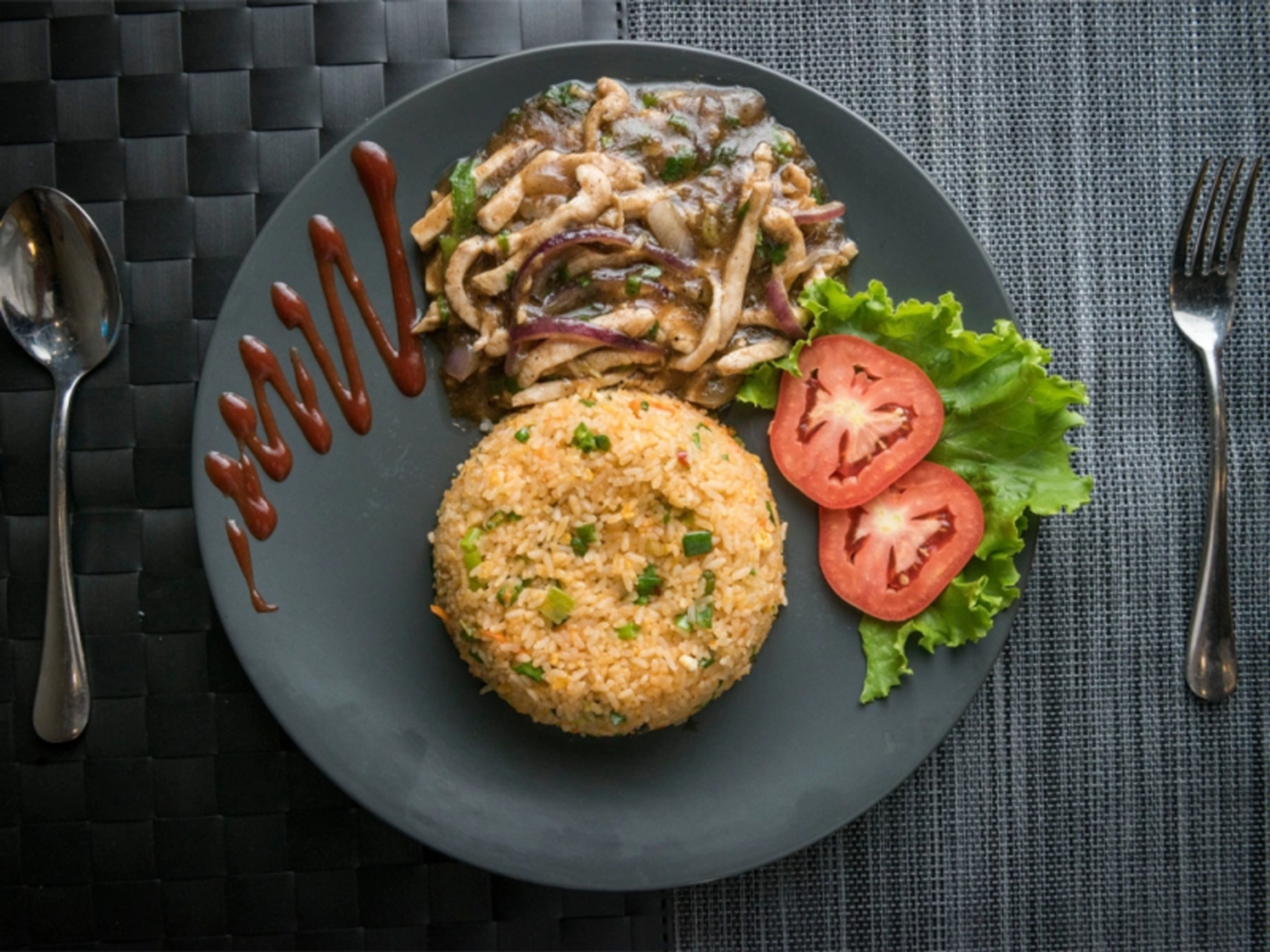 Rice Bowl with Chicken Black Pepper