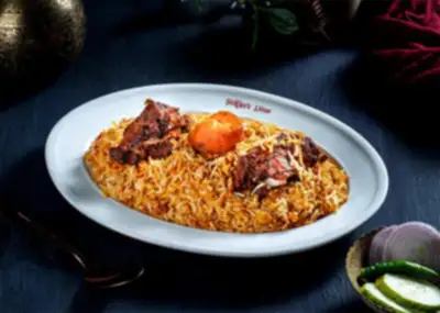 Basmati Kacchi Half with Chicken Roast - Borhani & Jali Kebab