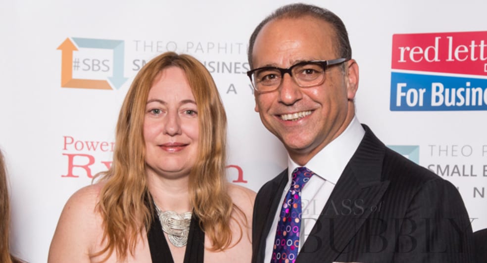 Glass of Bubbly and Theo Paphitis, ex BBC Dragons Den Star. Glass of Bubbly and Theo Paphitis, ex BBC Dragons Den Star.
