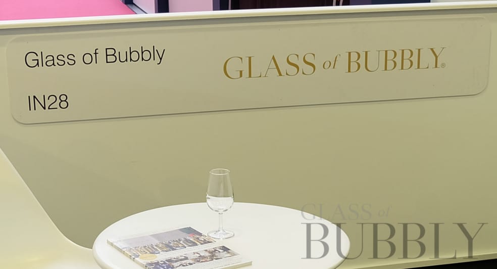 Glass of Bubbly at London Wine Fair Glass of Bubbly at London Wine Fair