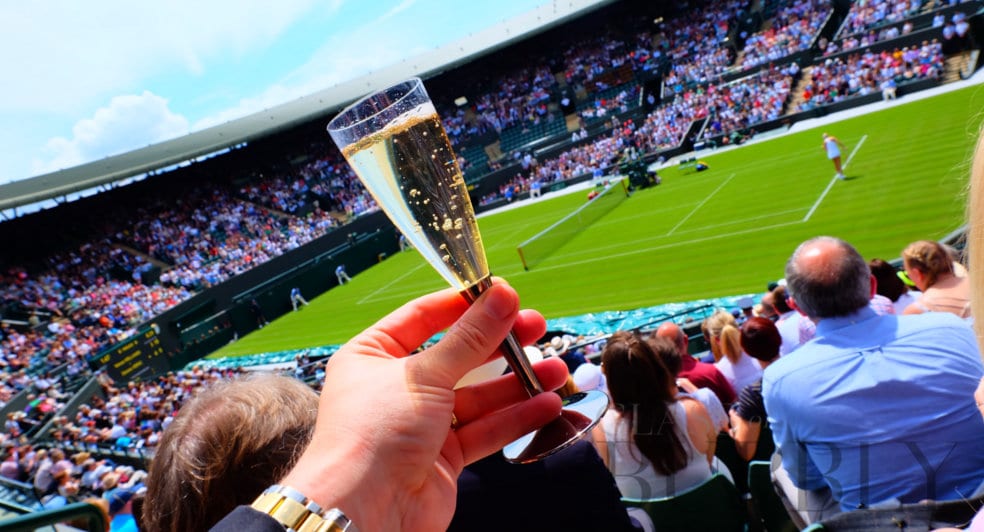 Champagne Lanson at Wimbledon Glass Of Bubbly