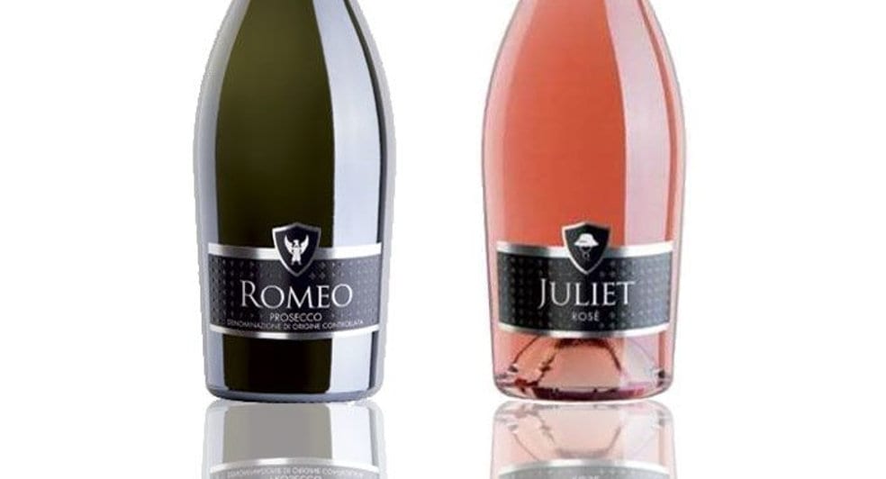 Romeo & Juliet Prosecco & Sparkling Rosé Glass Of Bubbly