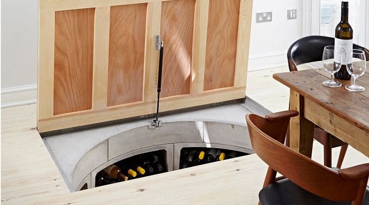 Original Spiral Cellar With Recessed Trap Door For Timber Featured