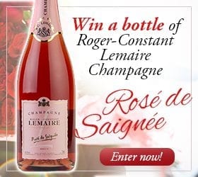 lemaire-rose-2 Win a Bottle of Rosé de Saignée RCL Champagne
