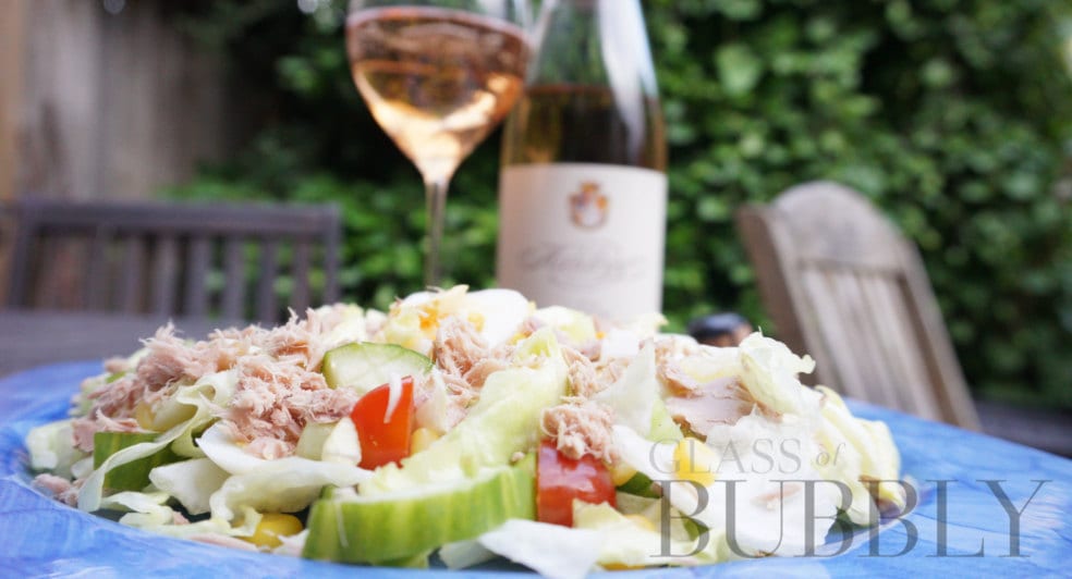 Graff Hardegg rose with boiled egg salad Graff Hardegg rose with boiled egg salad