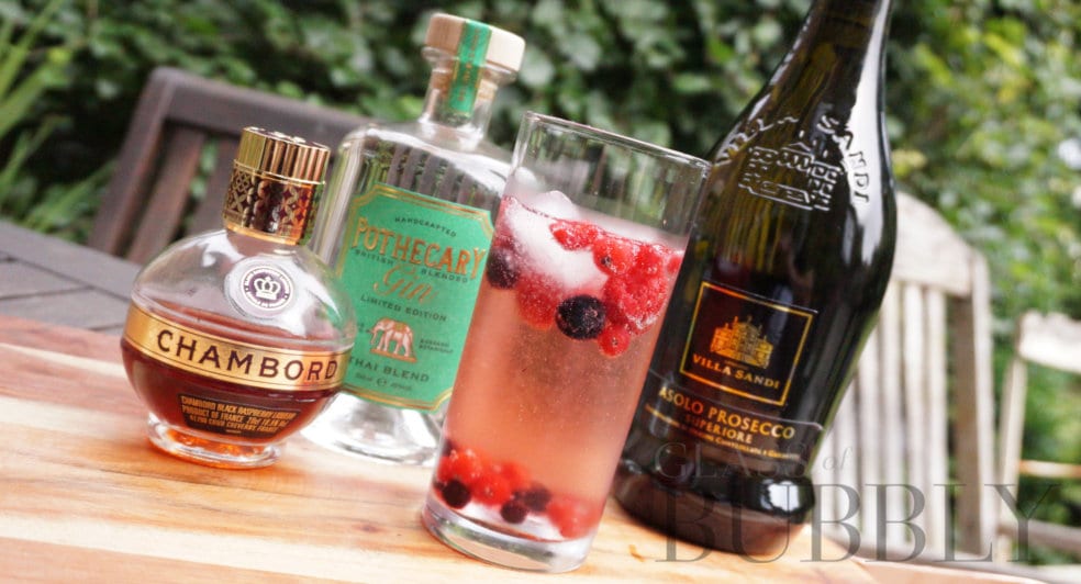 Villa Sandi Chambord cocktail