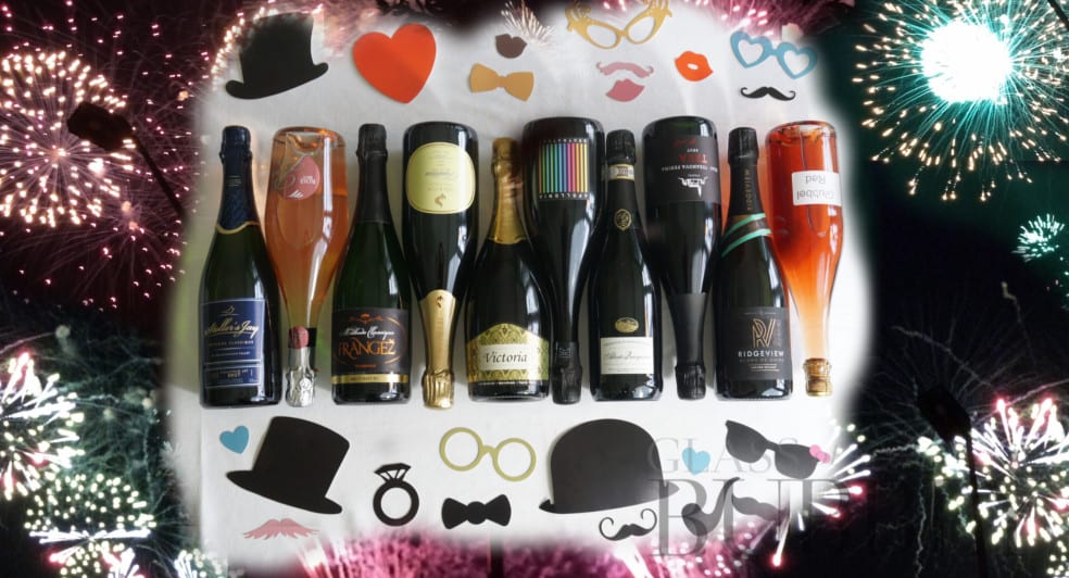 Fireworks sparkling wines glass of bubbly Fireworks sparkling wines glass of bubbly