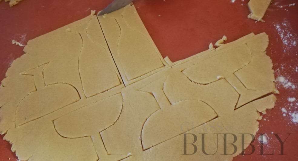 Cut out each required glass shape