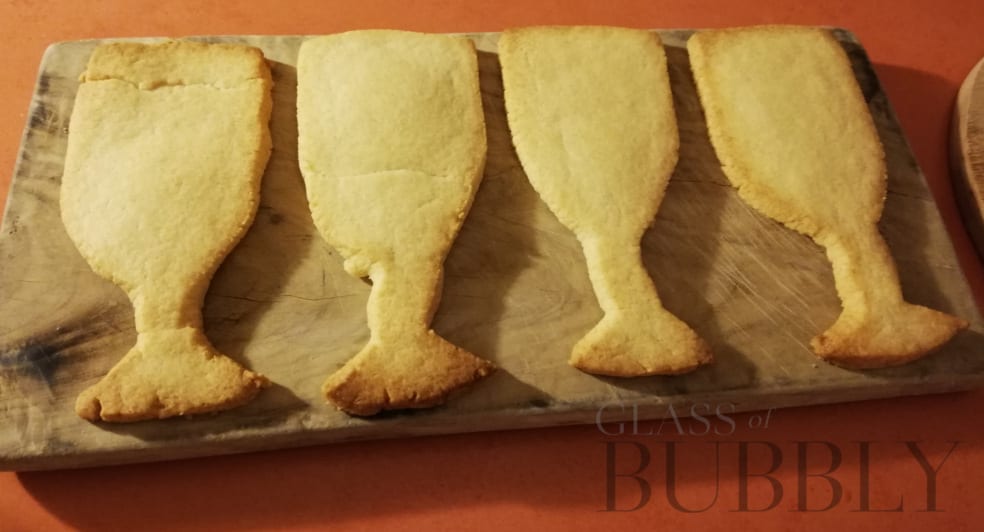 Freshly baked Champagne and Prosecco Biscuits
