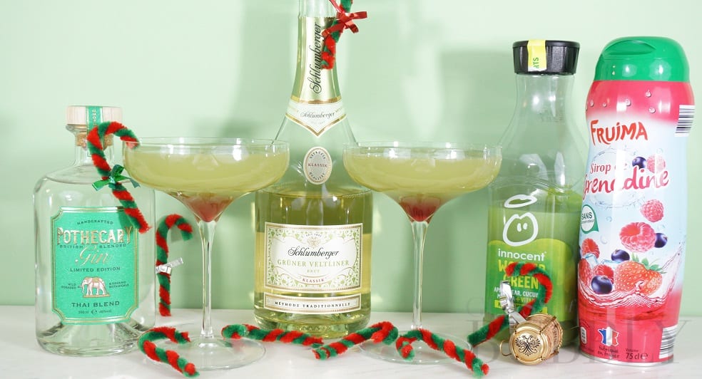 The Grinch Fizz Cocktail The Grinch Fizz Cocktail