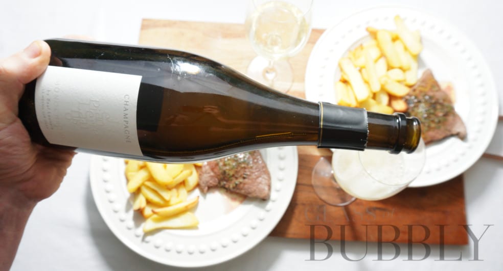 Champagne with Steak and Chips Champagne with Steak and Chips