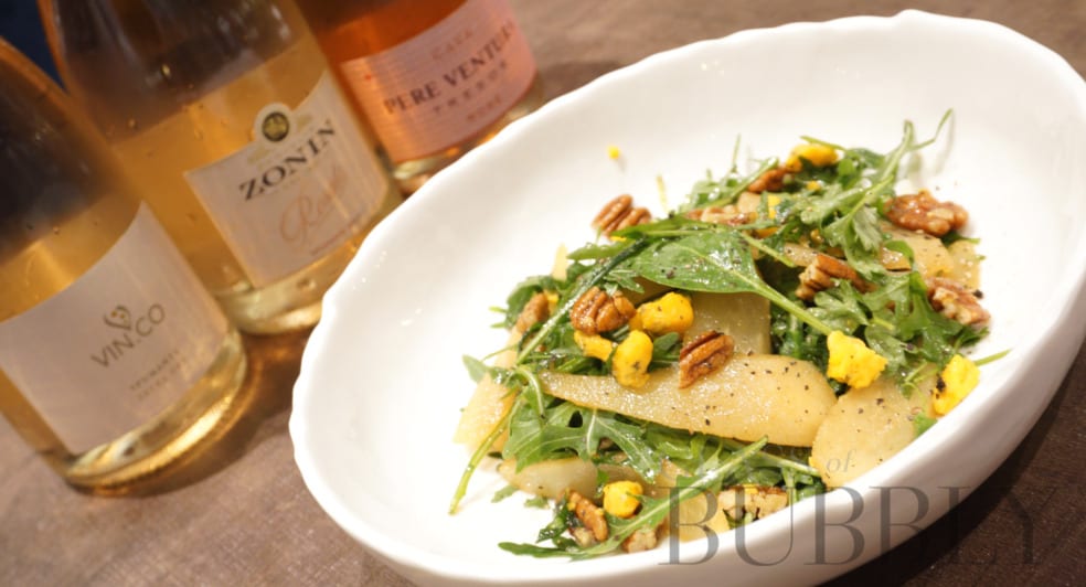 Pear Salad and Sparkling Wine Pear Salad and Sparkling Wine