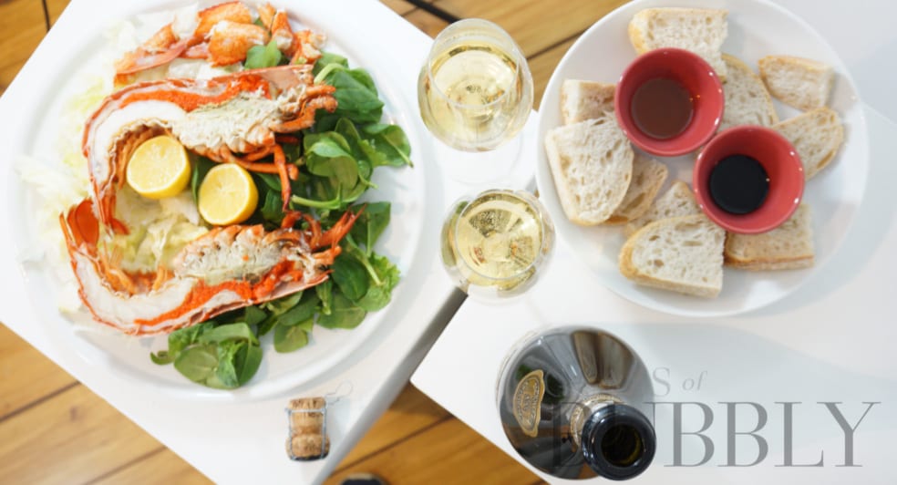Champagne Roger Brun La Pelle 2013 and Lobster Champagne Roger Brun La Pelle 2013 and Lobster