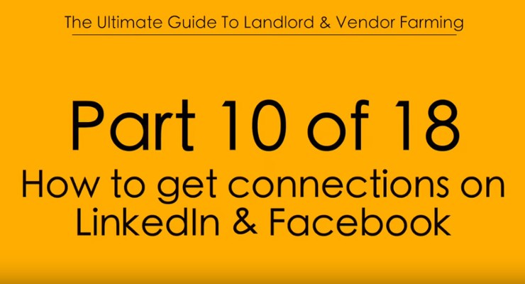 Pt.10 How to get Connections on Linkedin & Facebook