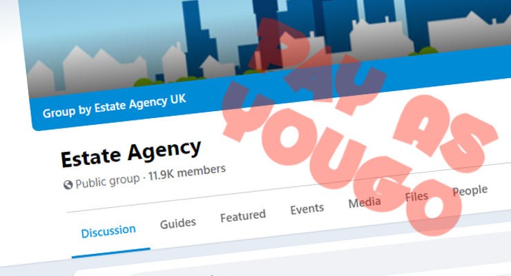 pay as you go social media for estate agents