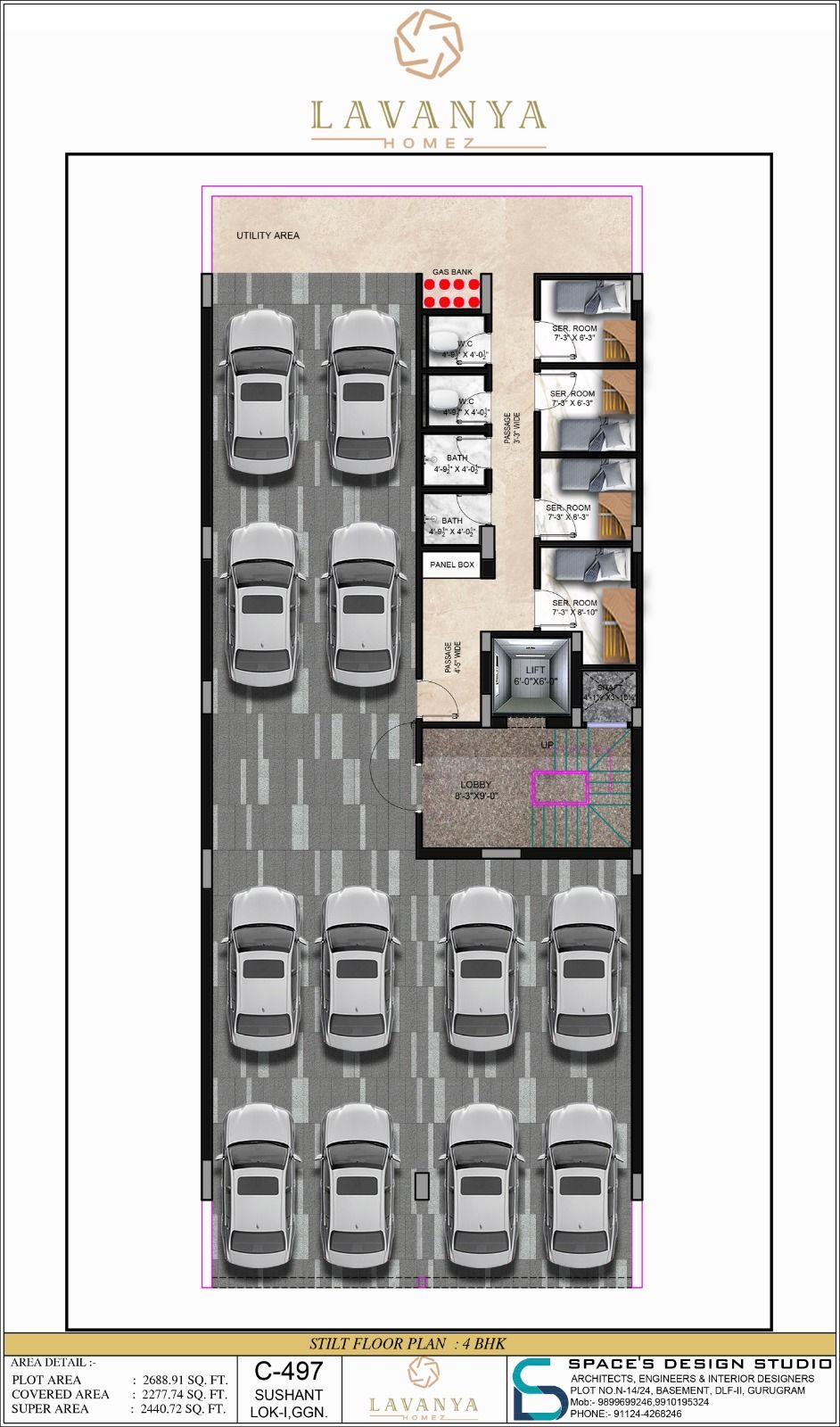 4 bhk builder floor Sushant Lok 1 Gurgaon image 3