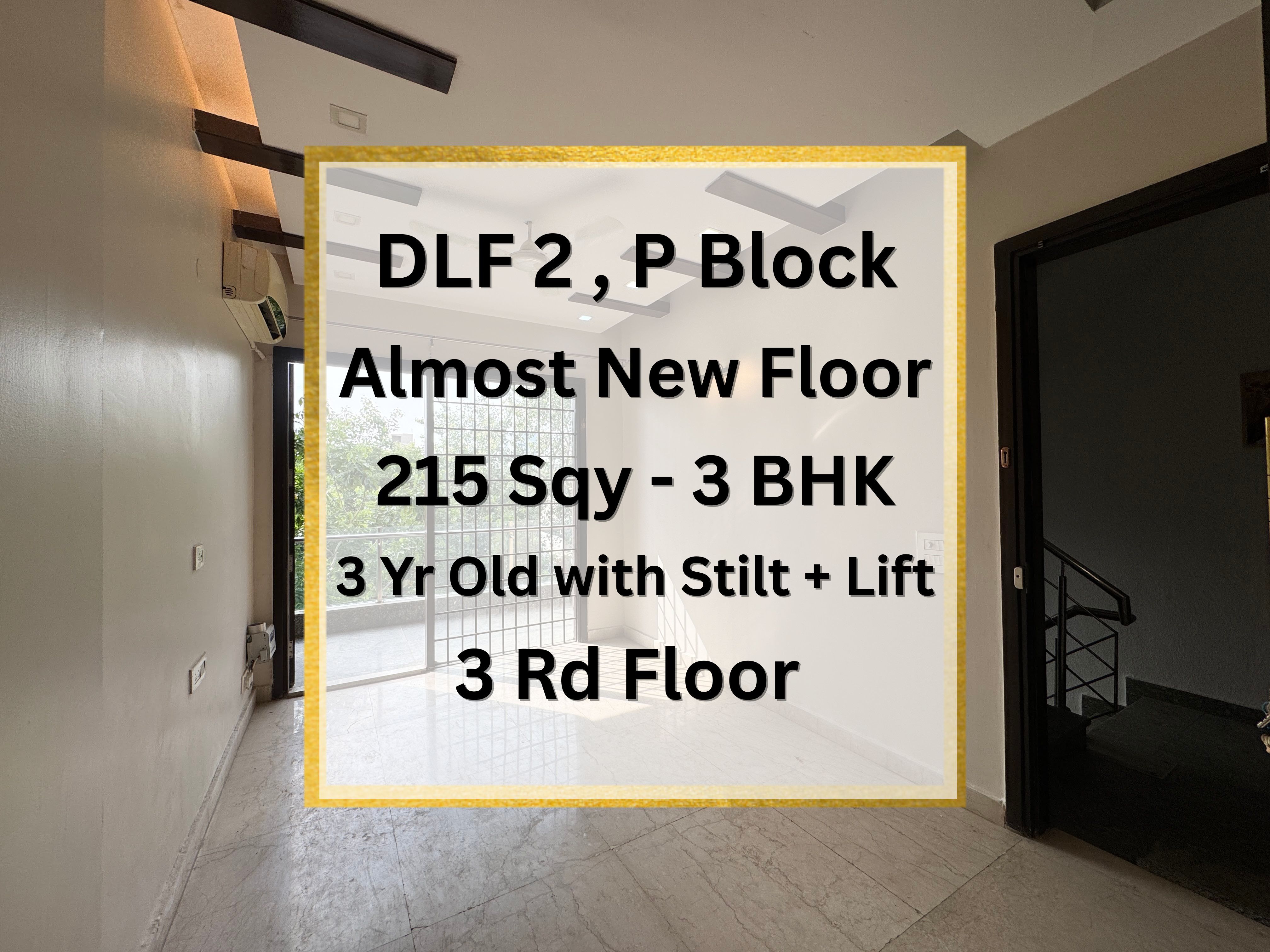 3 BHK Builder Floor, DLF Phase 2, Block P, Gurgaon
