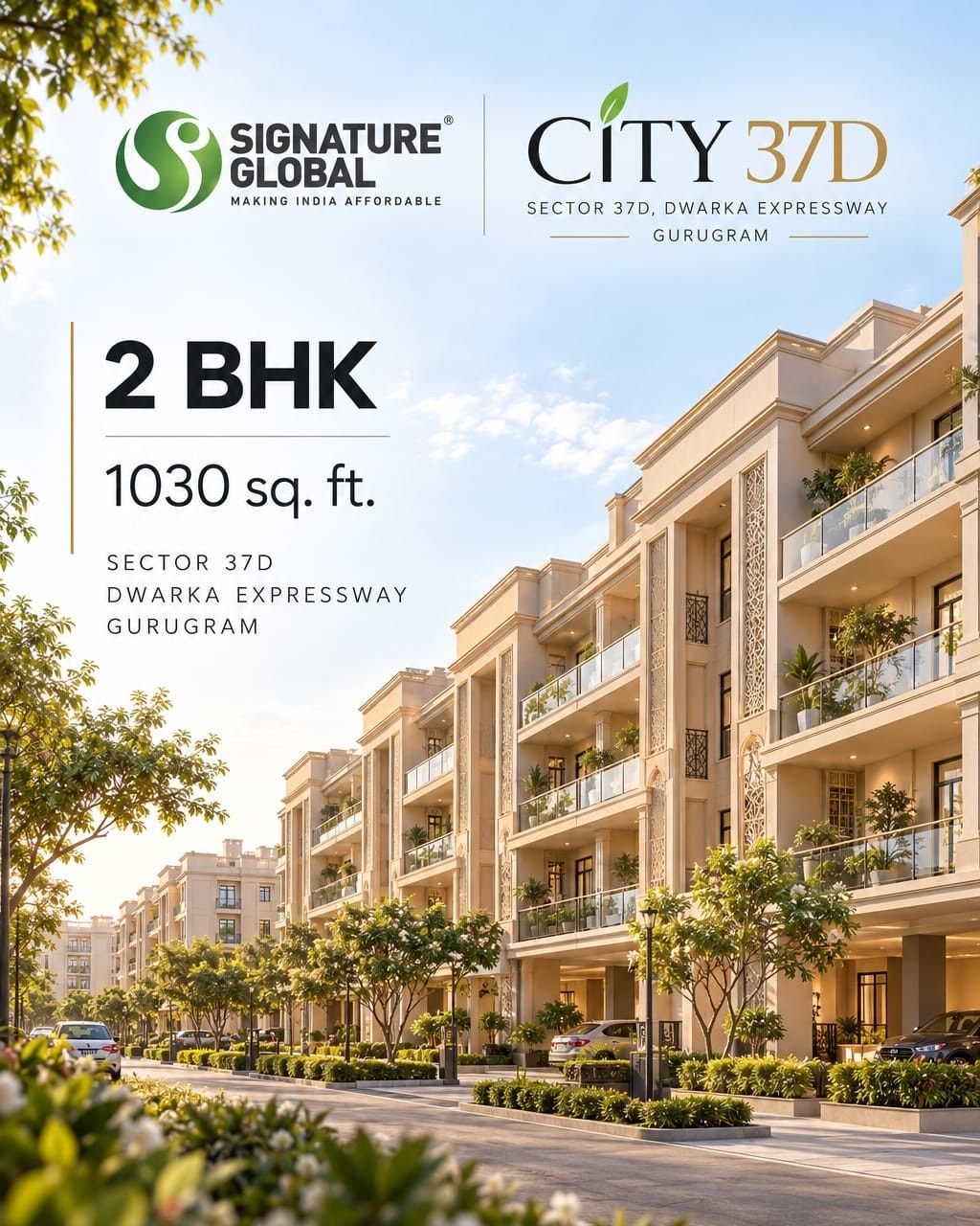 2 BHK Builder Floor, Signature Global City 37D, Gurgaon