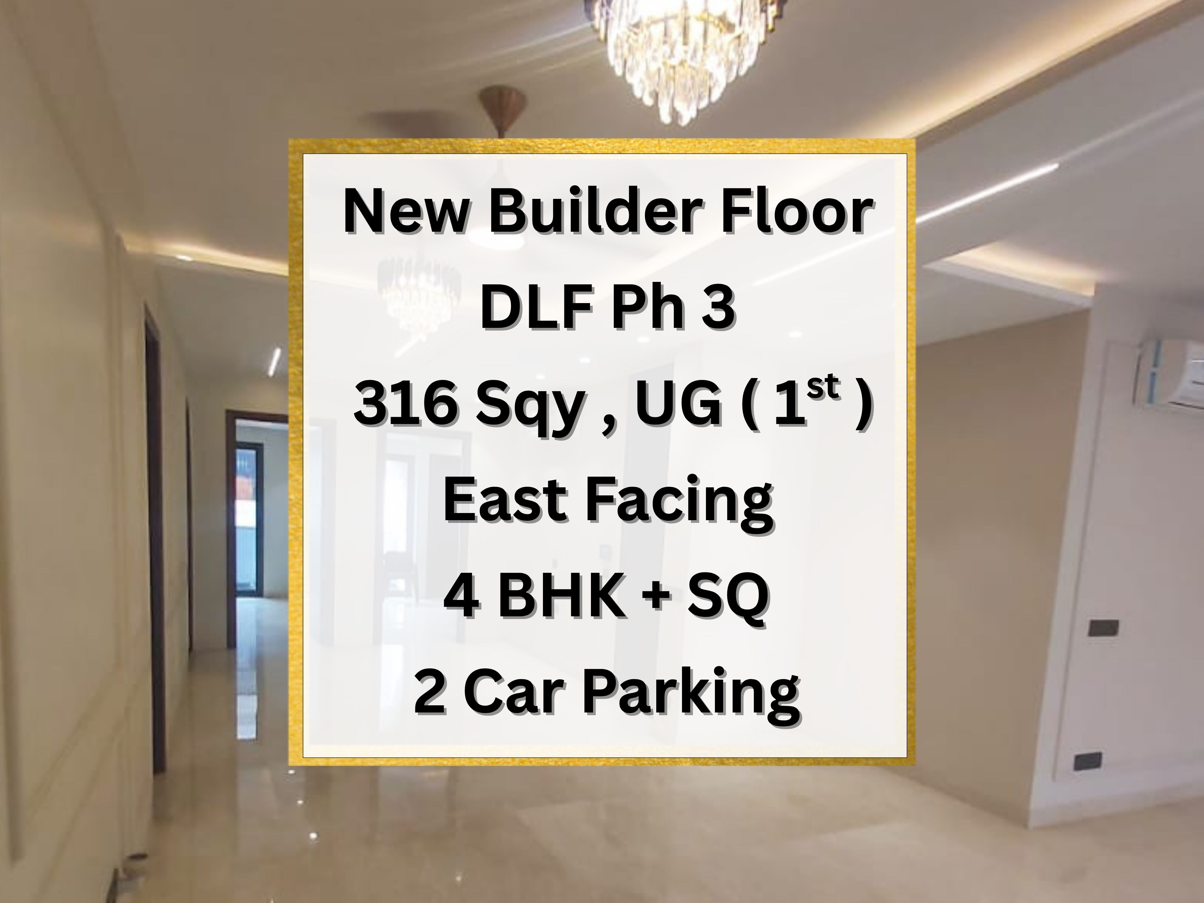 4 BHK Builder Floor, DLF Phase 3, Block V, Gurgaon