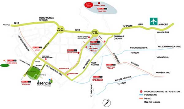 3 BHK Builder Floor, Ansal Esencia & Versalia, Gurgaon