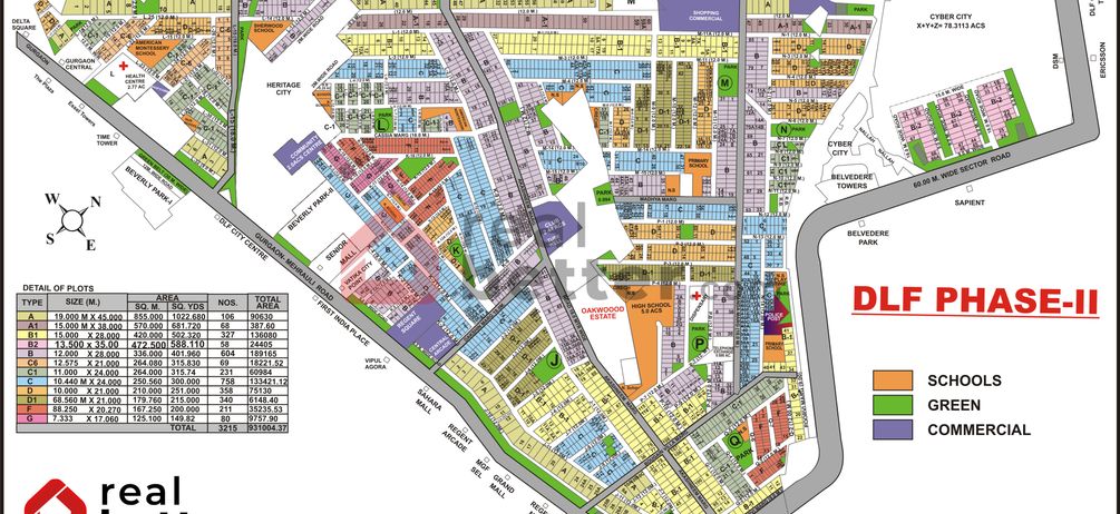 DLF Phase 2 Map