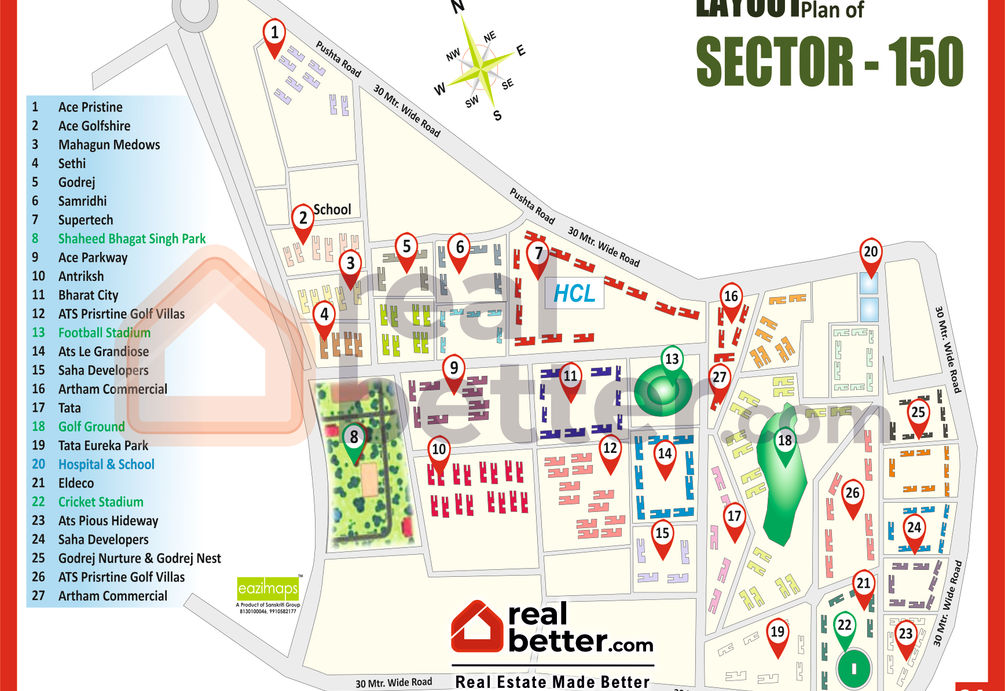 SECTOR-150 Map