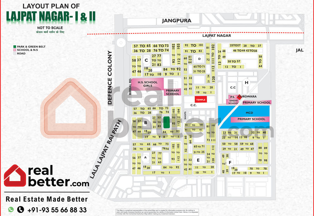 LAJPAT NAGAR -I & II Map