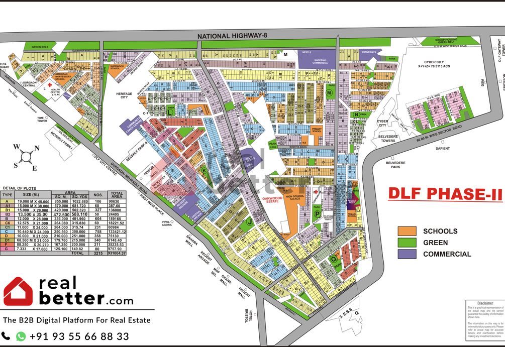 DLF Phase 2 Map
