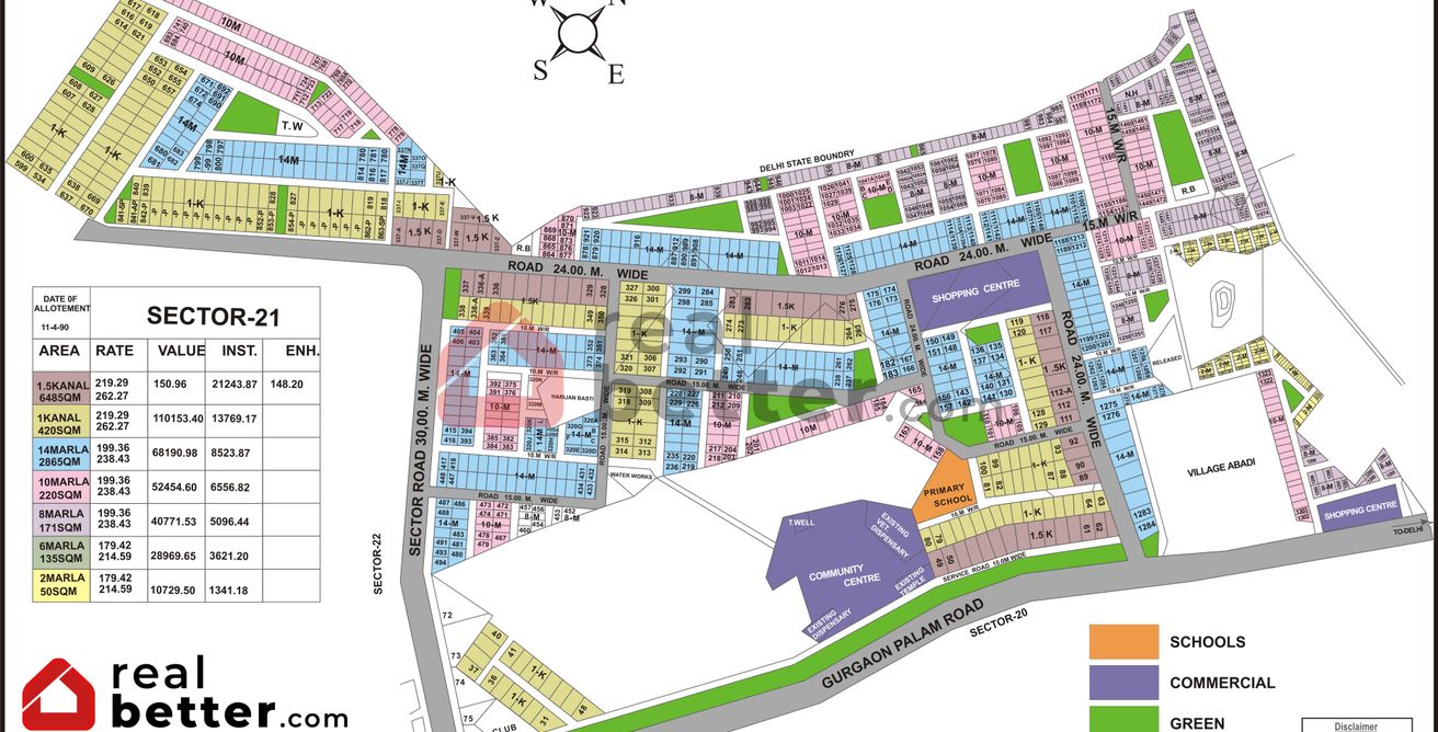 Gurgaon - Sector 21 & Gurgoan Maps / Explore Sector 21 in Gurgaon