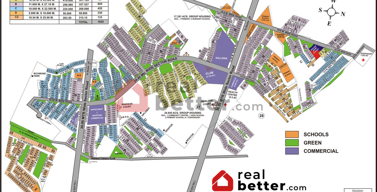 DLF Phase 4 Plot Map Gurgaon /  DLF Phase 4 Plot Map