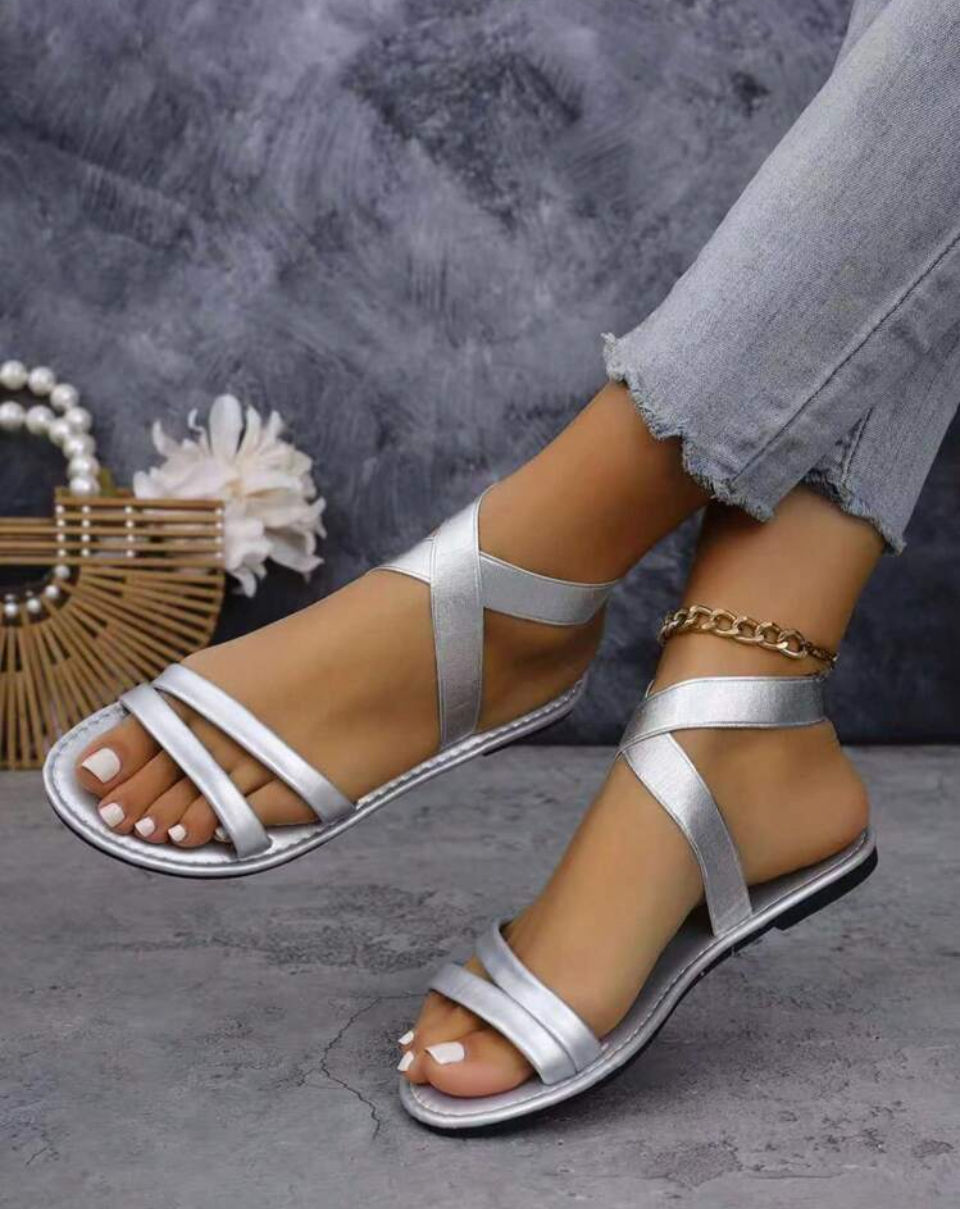 CRISS CROSS FLAT SANDALS Image
