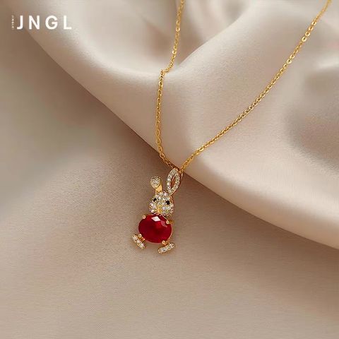 Shinny bunny necklace JW162