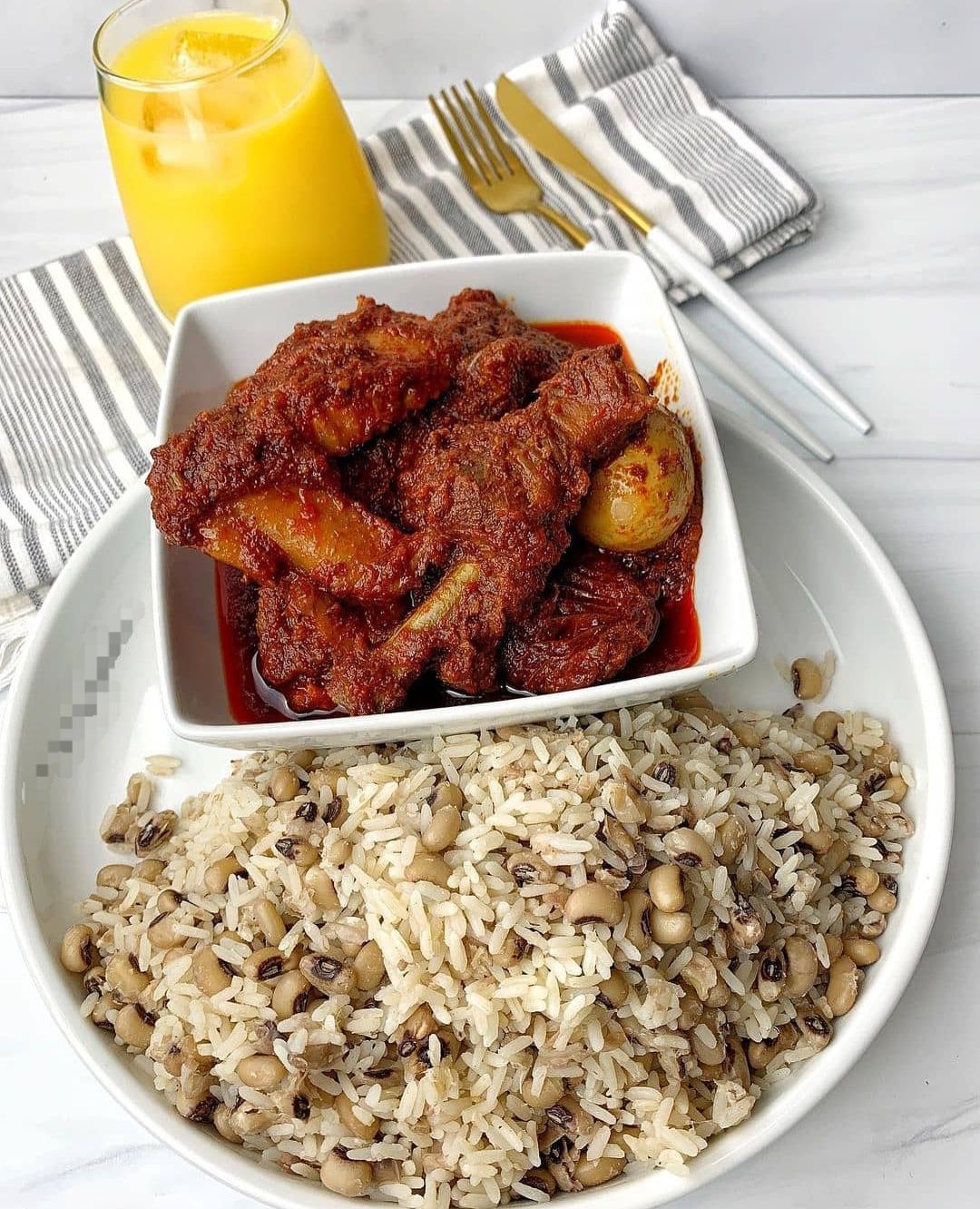 Rice & Beans With Chicken Stew Image