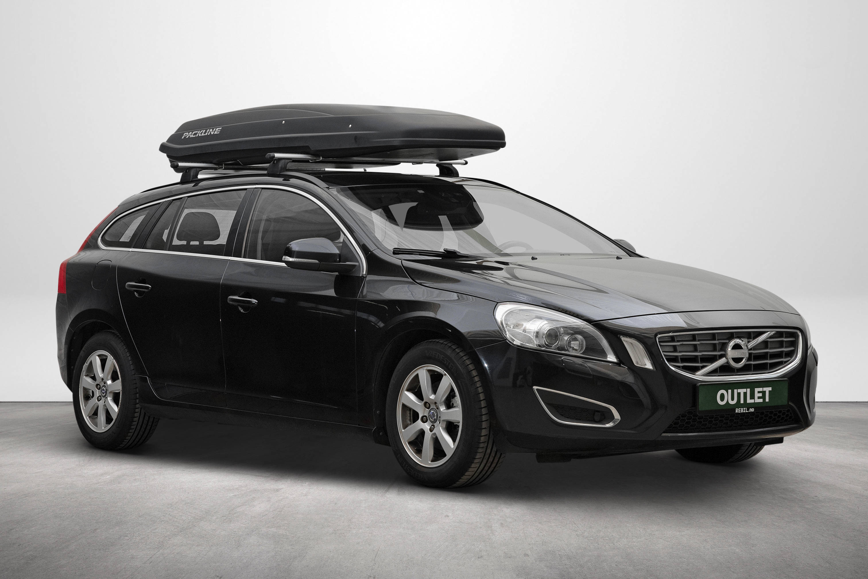Accessorypart Compatible With Volvo V60 2010-2018 ACE-2 Type Car Roof Rack Cross Bar Black Aluminium Bars, Cargo Racks - Canada - View #2