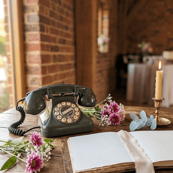 The Bramble vintage audio guestbook phone