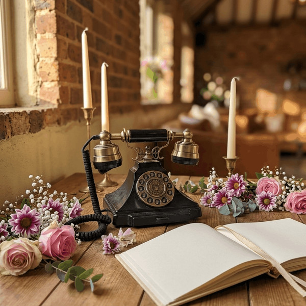 The Manor vintage audio guestbook phone