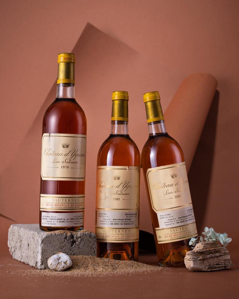 Château d'Yquem Bottle Close up