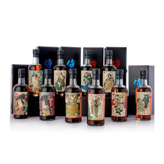 十款輕井澤侍系列酒瓶與盒裝