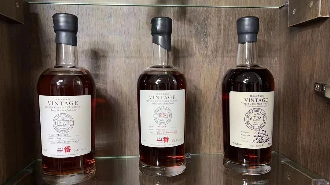 輕井澤限量版包裝細節與手工酒標