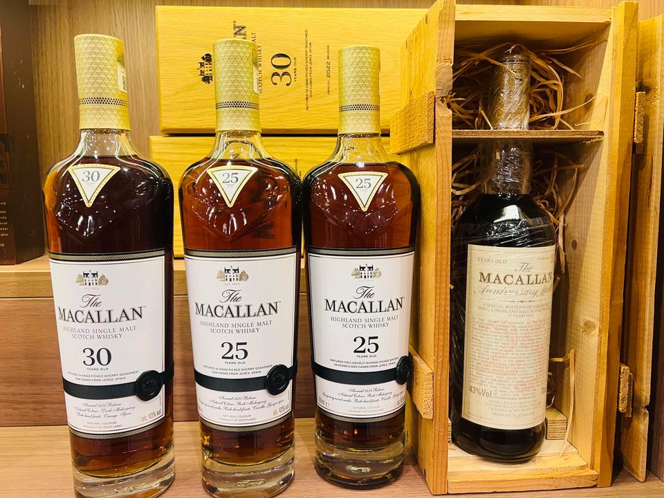 麥卡倫 Macallan 雪莉桶、Double Cask 與停產版本示意圖