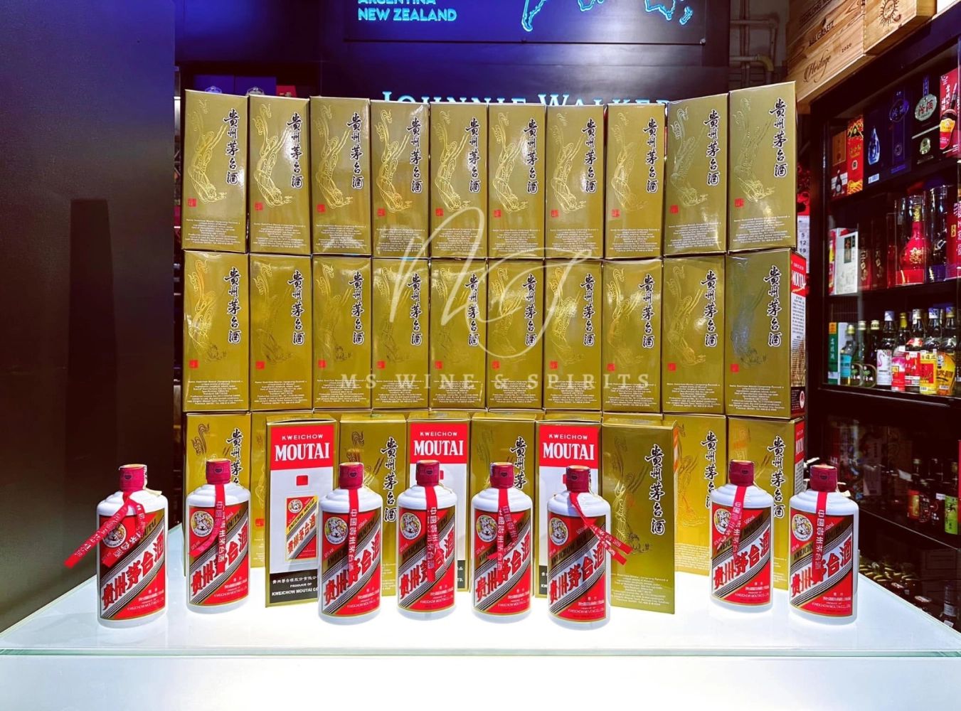 茅台正確存放示意