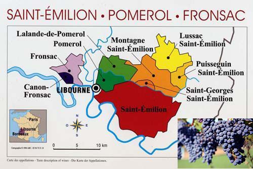 法國波美侯 Pomerol 產區地圖與梅洛葡萄