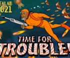 Un juego de buceadores. Time for trouble.