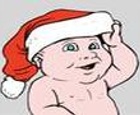 Baby Christmas Coloring Page