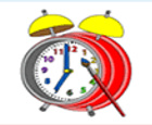 Juego de colorear un reloj despertador