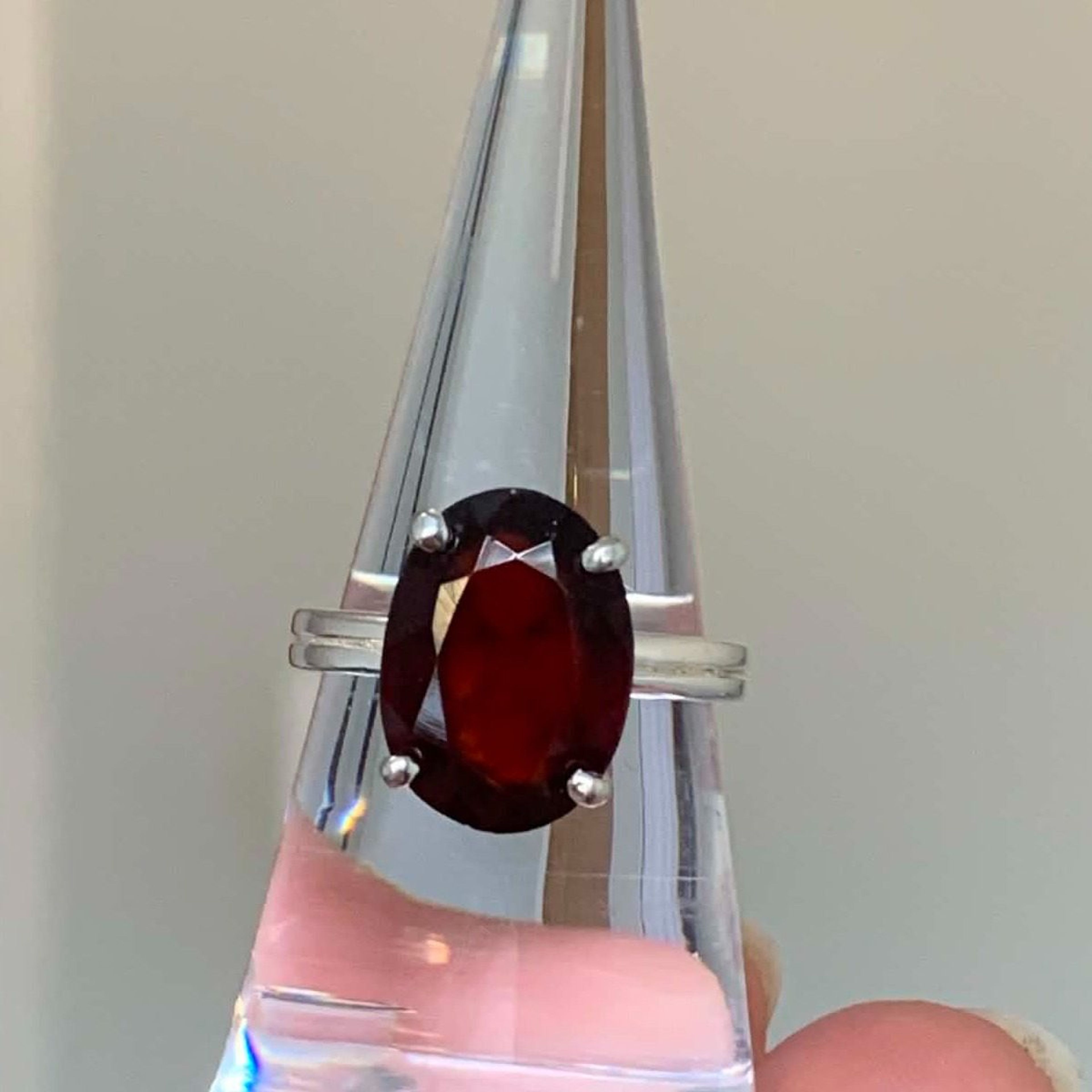 Garnet ring (size 7.25)