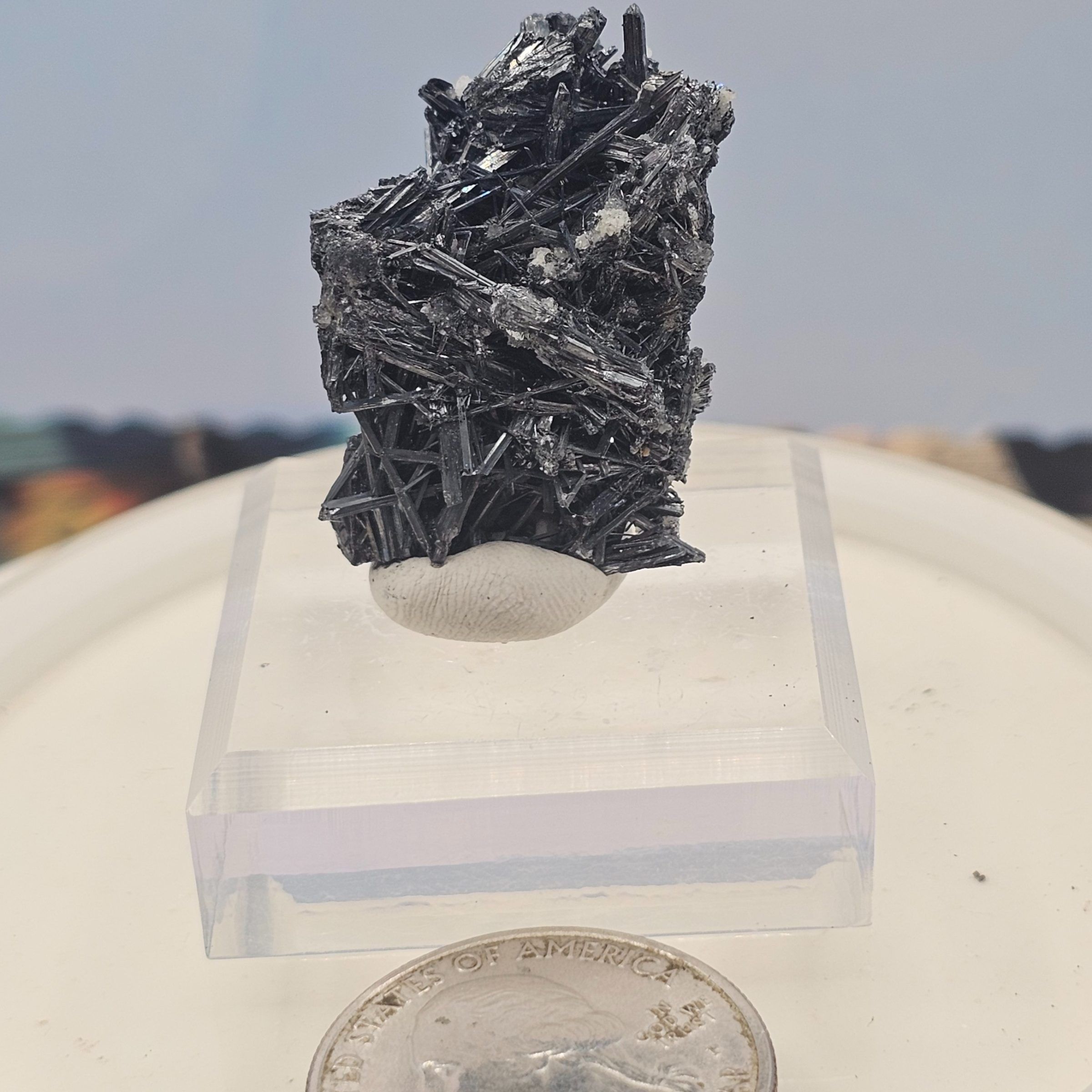 Stibnite with Quartz