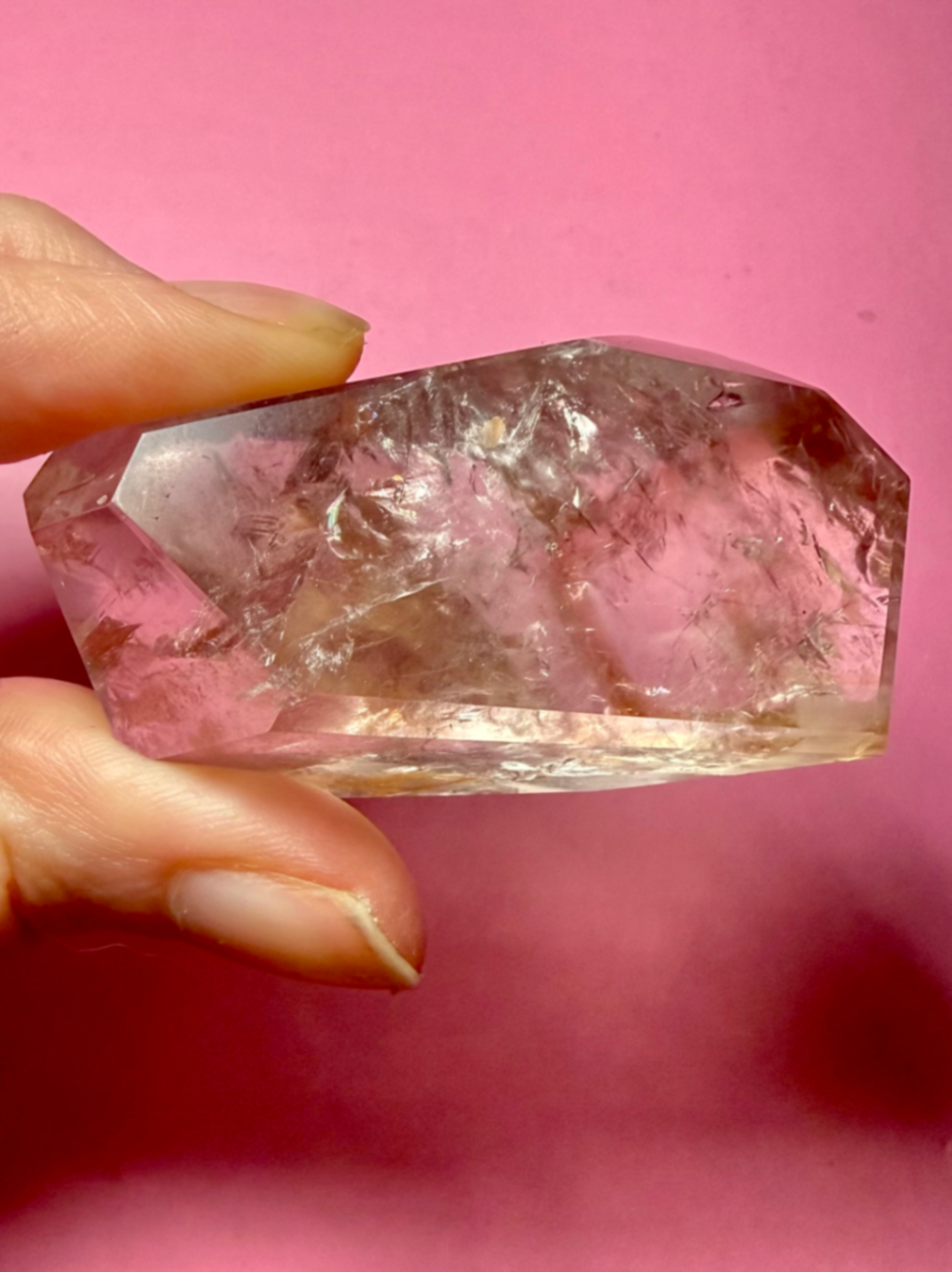 Amethyst Gem w Powellite Phantoms